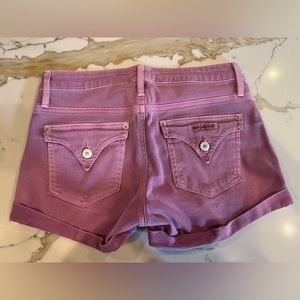 Hudson jean shorts, size 24. Lavender.